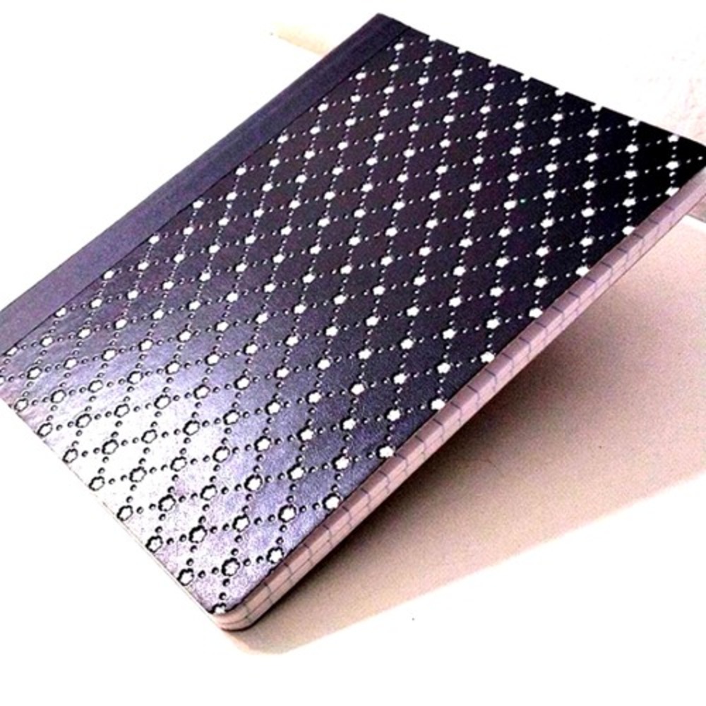 Notebook BLACK DIAMONDS Journal SPARKLE Cover Bound Lined Pages Composition